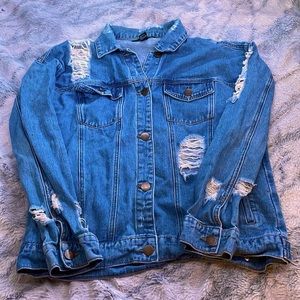 Women’s denim jean jacket size L